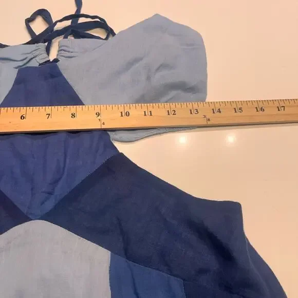 NWT Love the Label Cut Out Midi Dress in Blue Ombre Medium